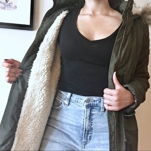 📌 Sherpa-Lined Parka